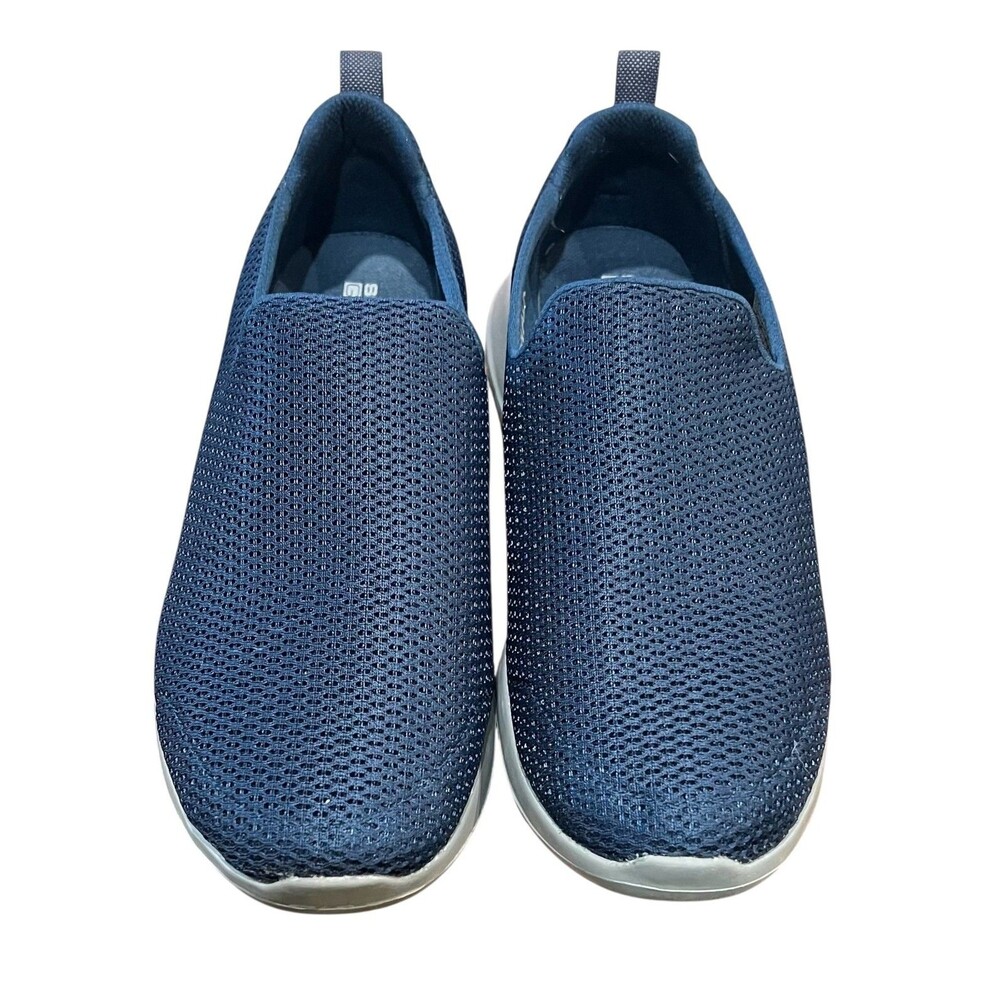 Skechers Men's Navy GoWalk GogaMax Slip-on Sneakers Size 10.5 Comfort Coastal